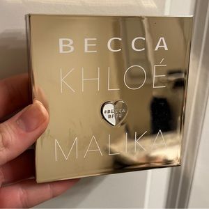 Becca highlighter, blush, and bronzer palette